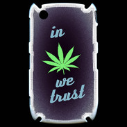 Coque Blackberry 8520 In Weed We trust Vert ZG