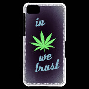 Coque Blackberry Z10 In Weed We trust Vert ZG
