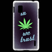 Coque LG Optimus G In Weed We trust Vert ZG