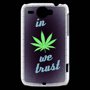 Coque HTC Wildfire G8 In Weed We trust Vert ZG