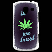 Coque Samsung Galaxy Ace 2 In Weed We trust Vert ZG