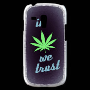 Coque Samsung Galaxy S3 Mini In Weed We trust Vert ZG