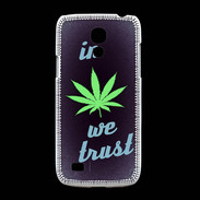 Coque Samsung Galaxy S4mini In Weed We trust Vert ZG