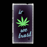 Coque Nokia Lumia 520 In Weed We trust Vert ZG