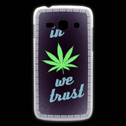 Coque Samsung Galaxy Ace3 In Weed We trust Vert ZG