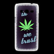 Coque Samsung Galaxy Express2 In Weed We trust Vert ZG