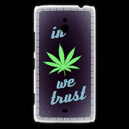 Coque Nokia Lumia 1320 In Weed We trust Vert ZG