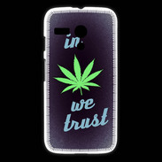 Coque Motorola G In Weed We trust Vert ZG