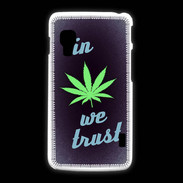 Coque LG L5 2 In Weed We trust Vert ZG