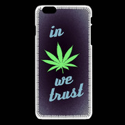 Coque iPhone 6Plus / 6Splus In Weed We trust Vert ZG