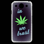 Coque LG G Pro In Weed We trust Vert ZG