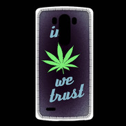 Coque LG G3 In Weed We trust Vert ZG