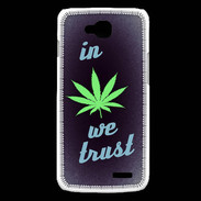 Coque LG L90 In Weed We trust Vert ZG