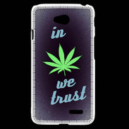 Coque LG L70 In Weed We trust Vert ZG