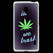 Coque LG F6 In Weed We trust Vert ZG