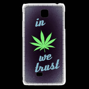 Coque LG F5 In Weed We trust Vert ZG