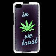 Coque Blackberry Z30 In Weed We trust Vert ZG