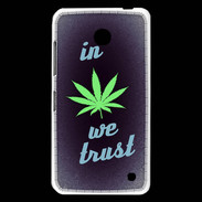 Coque Nokia Lumia 630 In Weed We trust Vert ZG