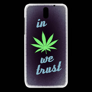 Coque HTC Desire 610 In Weed We trust Vert ZG