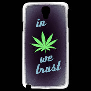Coque Samsung Galaxy Note 3 Light In Weed We trust Vert ZG
