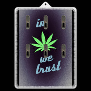 Porte clés In Weed We trust Vert ZG