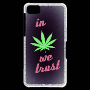 Coque Blackberry Z10 In Weed We trust Rouge ZG