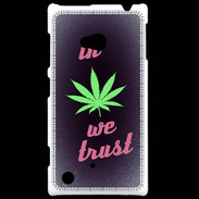 Coque Nokia Lumia 720 In Weed We trust Rouge ZG