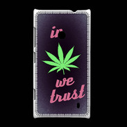 Coque Nokia Lumia 520 In Weed We trust Rouge ZG