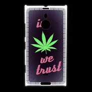 Coque Nokia Lumia 1520 In Weed We trust Rouge ZG