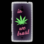 Coque Nokia Lumia 1320 In Weed We trust Rouge ZG