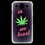 Coque LG G Pro In Weed We trust Rouge ZG