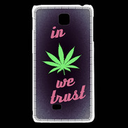 Coque LG F5 In Weed We trust Rouge ZG