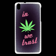 Coque HTC Desire 816 In Weed We trust Rouge ZG