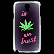 Coque Samsung Galaxy Note 3 Light In Weed We trust Rouge ZG
