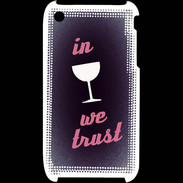 Coque iPhone 3G / 3GS In Wine We trust Rouge ZG