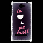 Coque HTC Windows Phone 8S In Wine We trust Rouge ZG