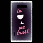 Coque LG Optimus L7 In Wine We trust Rouge ZG