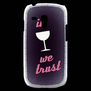 Coque Samsung Galaxy S3 Mini In Wine We trust Rouge ZG