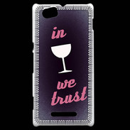 Coque Sony Xperia M In Wine We trust Rouge ZG