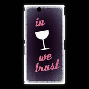 Coque Sony Xpéria Z Ultra In Wine We trust Rouge ZG