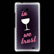 Coque Huawei Ascend Mate In Wine We trust Rouge ZG