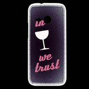 Coque HTC One Mini 2 In Wine We trust Rouge ZG