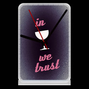 Pendule de bureau In Wine We trust Rouge ZG