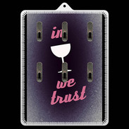 Porte clés In Wine We trust Rouge ZG
