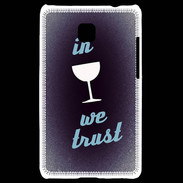 Coque LG Optimus L3 II In Wine We trust Bleu ZG