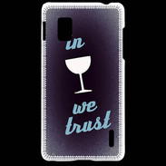 Coque LG Optimus G In Wine We trust Bleu ZG