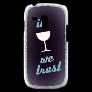 Coque Samsung Galaxy S3 Mini In Wine We trust Bleu ZG