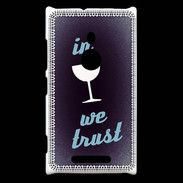 Coque Nokia Lumia 925 In Wine We trust Bleu ZG