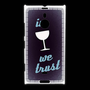 Coque Nokia Lumia 1520 In Wine We trust Bleu ZG