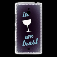 Coque Nokia Lumia 1320 In Wine We trust Bleu ZG